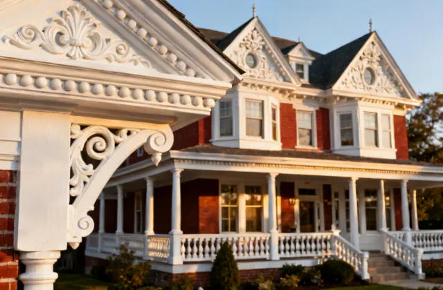 Historic Victorian home restored with Fypon architectural millwork
