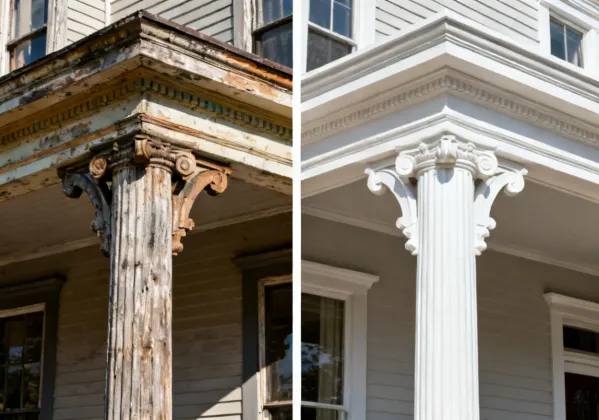 Home remodeling transformation with Fypon millwork